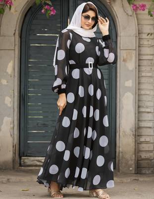 Abaya Georgette Dress for Women & Girl's Abaya Casual Wear 3