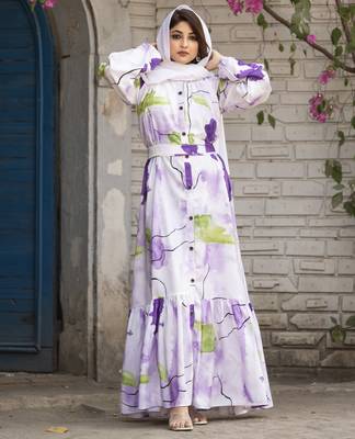 Abaya Nida Dress for Women for Girl's Abaya Casual Wear 1