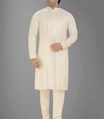 Arruga sylish mirror embroidery silk kurta pajama