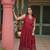 Reyon Fabric Printed Stitched Gown with Dupatta     Maroon | Up to 42 Size | 56" Length