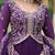 Faux Blooming Multi-Sequins Embroidered Stitched Gown with Dupatta     Purple | 56" Length