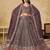 Purple georgette sequins & thread embroidery lehenga choli with dupatta