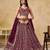 Maroon Georgette Sequins & Thread Embroidery Lehenga Choli With Dupatta