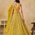 Yellow Georgette Sequins & Thread Embroidery Lehenga Choli With Dupatta