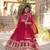 Faux Blooming Multi-Sequins Embroidered Stitched Gown with Dupatta     Pink | 56" Length