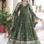 Green readymade gown-dupatta set
