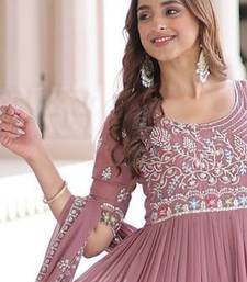 Faux blooming with sequins multithreaded beads embroidered work.