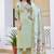 Women Mul Chanderi with thread work & Khatli Work Kurta With Trouser & With Dupatta