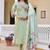 Women Mul Chanderi with thread work & Khatli Work Kurta With Trouser & With Dupatta