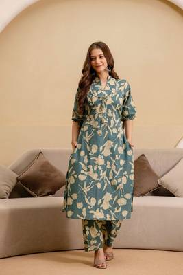 Women s Jaipuri Print Cotton Co-Ord Set | Ethnic Co-Ord Set | Knee-Length Outfit 1