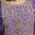 Silk blend purple casual wear embroidery work kurta set