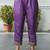 Silk blend purple casual wear embroidery work kurta set