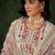 Silk blend white casual wear embroidery work kurta set