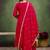 Silk blend rani pink casual wear embroidery work kurta set