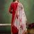 Cotton blend red casual wear embroidery work kurta set