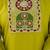 Cotton blend lime green casual wear embroidery work kurta set