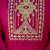 Cotton blend rani pink casual wear embroidery work kurta set