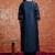 Viscose navy blue casual wear embroidery work kurta set