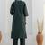 Chanderi silk dark green casual wear embroidery work kurta set