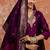 Cotton silk blend wine party wear zari work kurta set