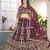 Purple Sequins & Codding Work Lehenga Choli with Dupatta