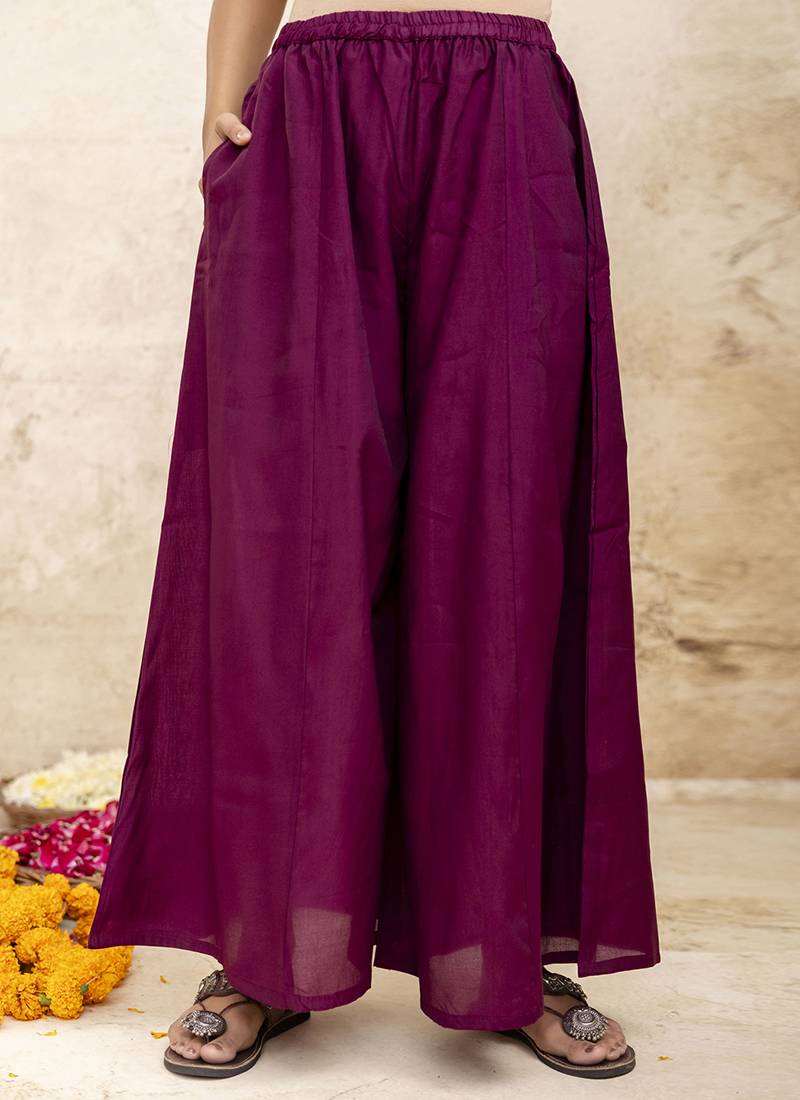 Silk blend wine designer wear embroidery work readymade anarkali suit