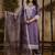 Silk blend lavender festival wear embroidery work kurta set