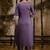 Silk blend lavender festival wear embroidery work kurta set