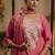 Silk blend pink party wear embroidery work kurta set