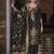 Jacquard silk black party wear embroidery work kurta set