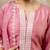 Silk blend pink party wear embroidery work kurta set
