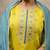Silk blend yellow party wear embroidery work kurta set