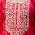 Silk blend pink party wear embroidery work kurta set