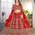 Red Sequins & Codding Work Lehenga Choli with Dupatta