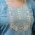 Silk blend blue party wear embroidery work kurta set