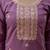 Silk blend lavender occasional wear embroidery work kurta set
