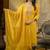 Silk blend mustard occasional wear embroidery work kurta set