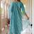 Silk blend blue occasional wear embroidery work kurta set