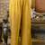 Silk blend yellow casual wear embroidery work kurta set