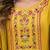 Vichitra silk mustard party wear embroidery work kurta set