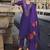 Viscose silk purple ocassional wear embroidery work kurta set
