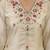 Silk blend cream occasional wear embroidery work kurta set