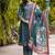 Viscose roman silk teal green festival wear embroidery work kurta set