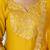 Silk blend mustard casual wear embroidery work kurta set