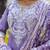 Silk blend lavender casual wear embroidery work kurta set