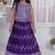 Chinon silk embroidery work purple readymade lehenga choli