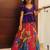 Chinon silk embroidery  purple readymade lehenga choli