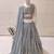 Georgette embroidery  grey readymade lehenga choli