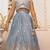Georgette embroidery  grey readymade lehenga choli