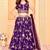 Foux georgette embroidery  purple readymade lehenga choli